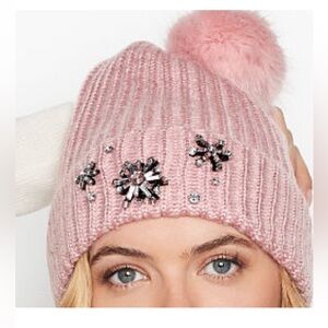 Victoria's Secret Pink Winter
Snowflake Sparkle Pom Pom Hat